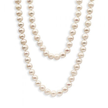 Load image into Gallery viewer, White Freshwater 160cm Long Pearl Necklace