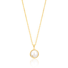 Load image into Gallery viewer, 9ct Mabe Pearl &amp; Diamond Pendant