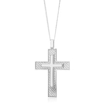 Load image into Gallery viewer, Stainless Steel Double Cross Pendant