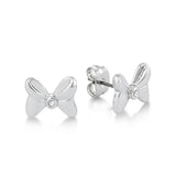 Couture Kingdom Disney Minnie Mouse Crystal Bow Stud Earrings