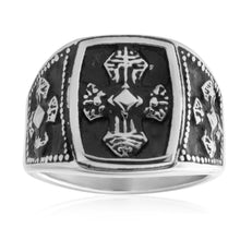 Load image into Gallery viewer, Stainless Steel Cross Ring