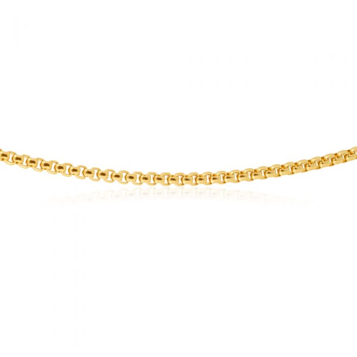 Stainless Steel Gold Plated 55cm Box Chain