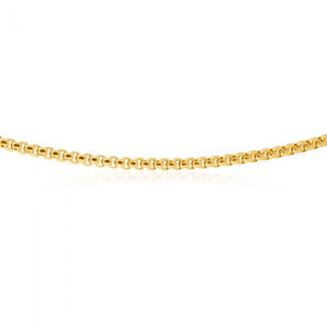 Stainless Steel Gold Plated 55cm Box Chain
