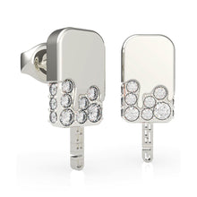 Load image into Gallery viewer, GUESS Pave Ice Pop Stud Earrings