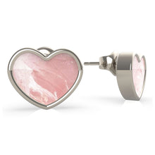 Load image into Gallery viewer, GUESS MOP Pink Heart Stud Earrings