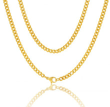 Load image into Gallery viewer, Stainless Steel Gold Plated 55cm Curb Chain