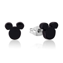 Load image into Gallery viewer, DISNEY Stainless Steel 9mm Mickey Mouse Black Stud Earrings