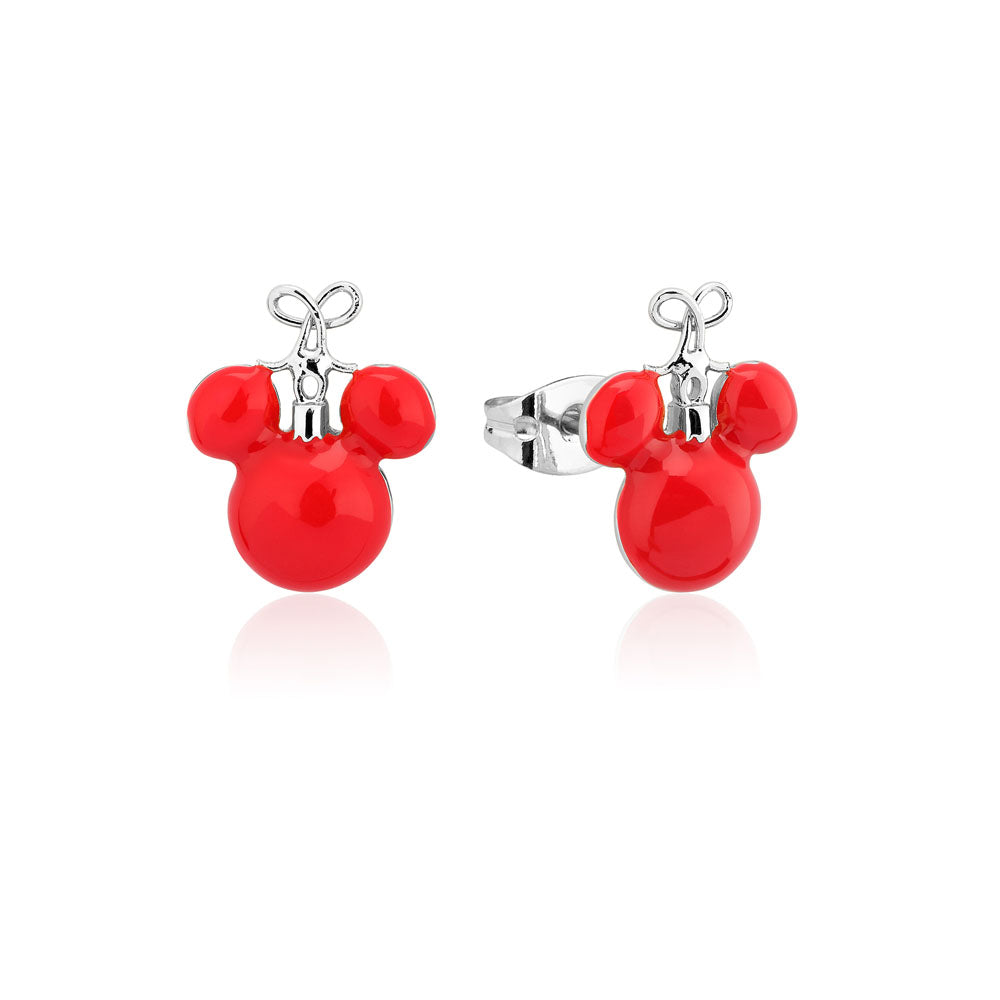 Disney Mickey Red Christmas Bauble Studs