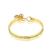 Load image into Gallery viewer, Disney Gold Plated Winnie The Pooh 60MM Friendship Bangle