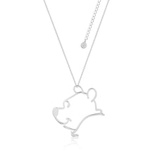 Load image into Gallery viewer, Disney White Gold Plated Winnie The Pooh Open Pendant On 60+7cm Chain