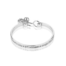 Load image into Gallery viewer, Disney White Gold Plated Winnie The Pooh 60mm Friendship Bangle