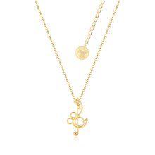 Load image into Gallery viewer, Disney Fantasia Gold Plated Treble Clef Pendant on 45+7cm Chain