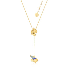 Load image into Gallery viewer, Disney Fantasia Gold Plated Sorcerer&#39;s Apprentice Mickey Lariat Pendant on Chain