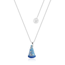 Load image into Gallery viewer, Disney Fantasia White Gold Plated Sorcerer&#39;s Hat Pendant on 45+7cm Chain