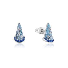 Load image into Gallery viewer, Disney Fantasia White Gold Plated Sorcerer&#39;s Hat 10mm Stud Earrings